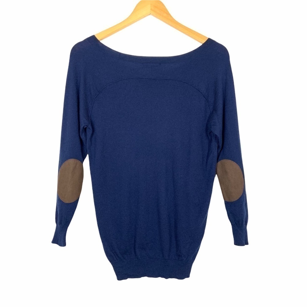 Joie Cashmere Wool Blend Elbow Patch Sweater XS